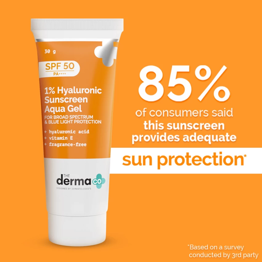 The Derma Co 1% Hyaluronic Sunscreen SPF 50 PA++++