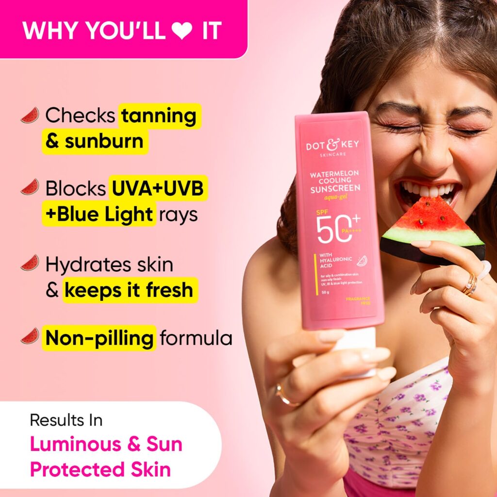 Dot & Key Watermelon Hyaluronic Sunscreen SPF 50 PA+++